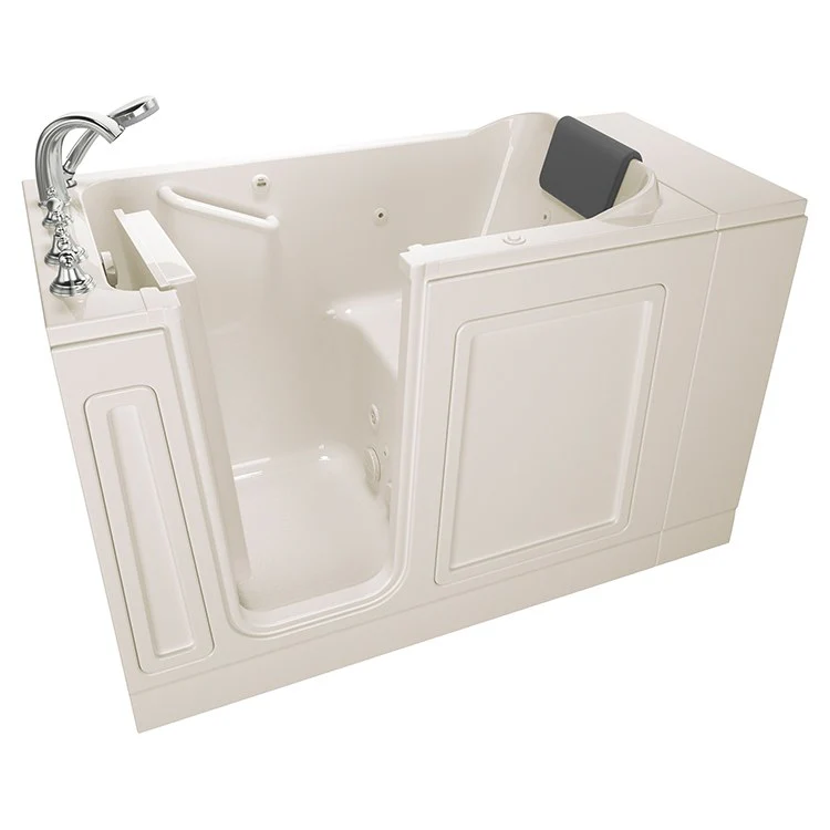 3051 Series 30"W x 51"L Acrylic Walk-In Whirlpool Bathtub with Left-Hand Drain/Faucet