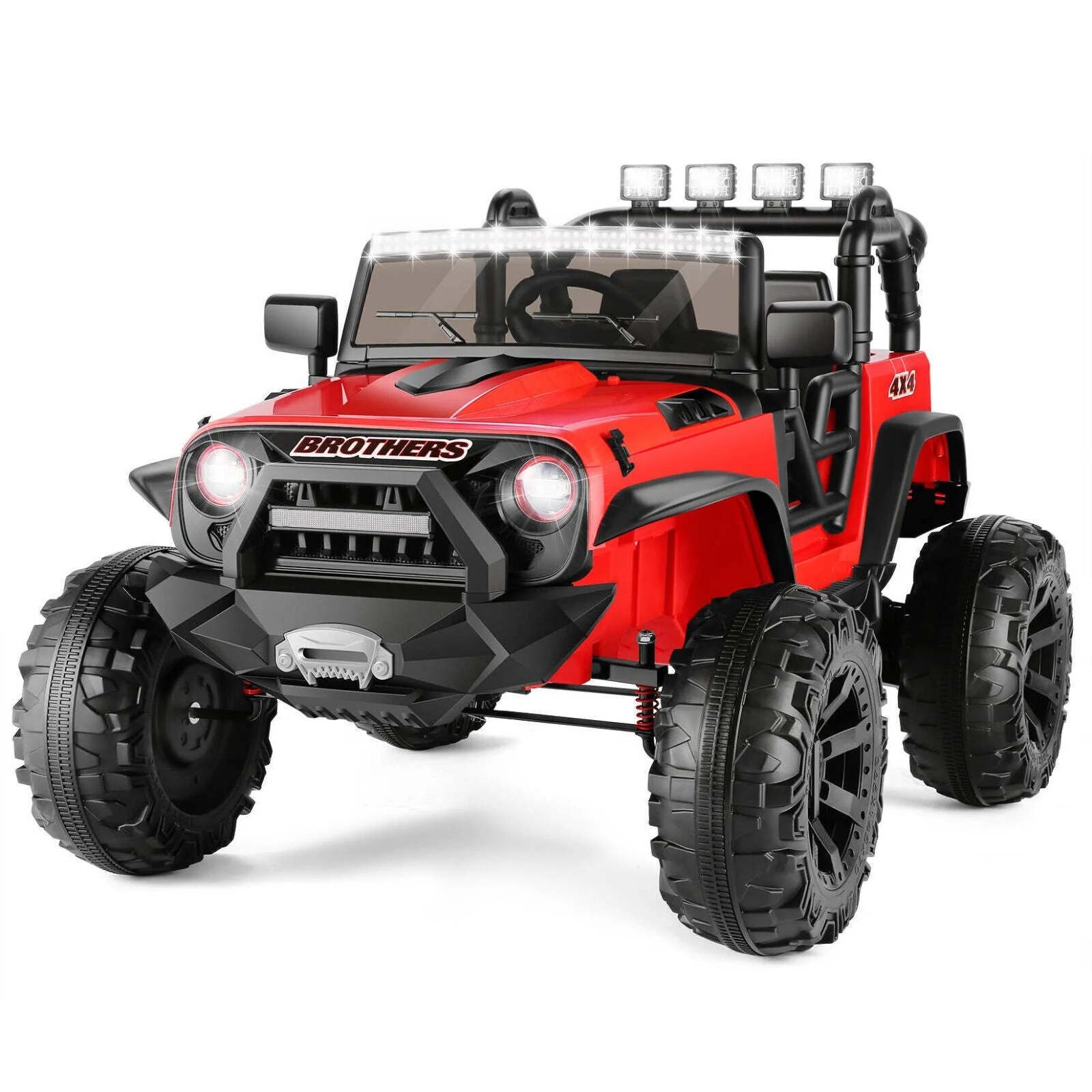 2-Seater Kids Ride on Truck Electric Toys Car with Parent Remote Control 24V 200W - Curated Treasures Market