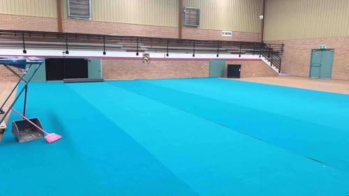 Premium Indoor Gymnastics Track Exercise Mat with Grippy Gym Carpet Top - Sturdy Foam Wrestling Mat for MMA, Cheerleading, and Fitness