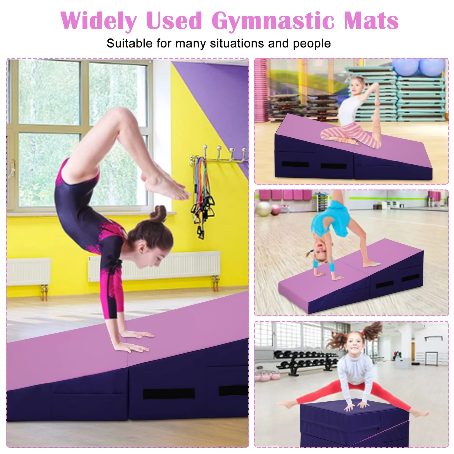 YRLLENSDAN 48x24 inch Large Incline Gymnastics Mat
