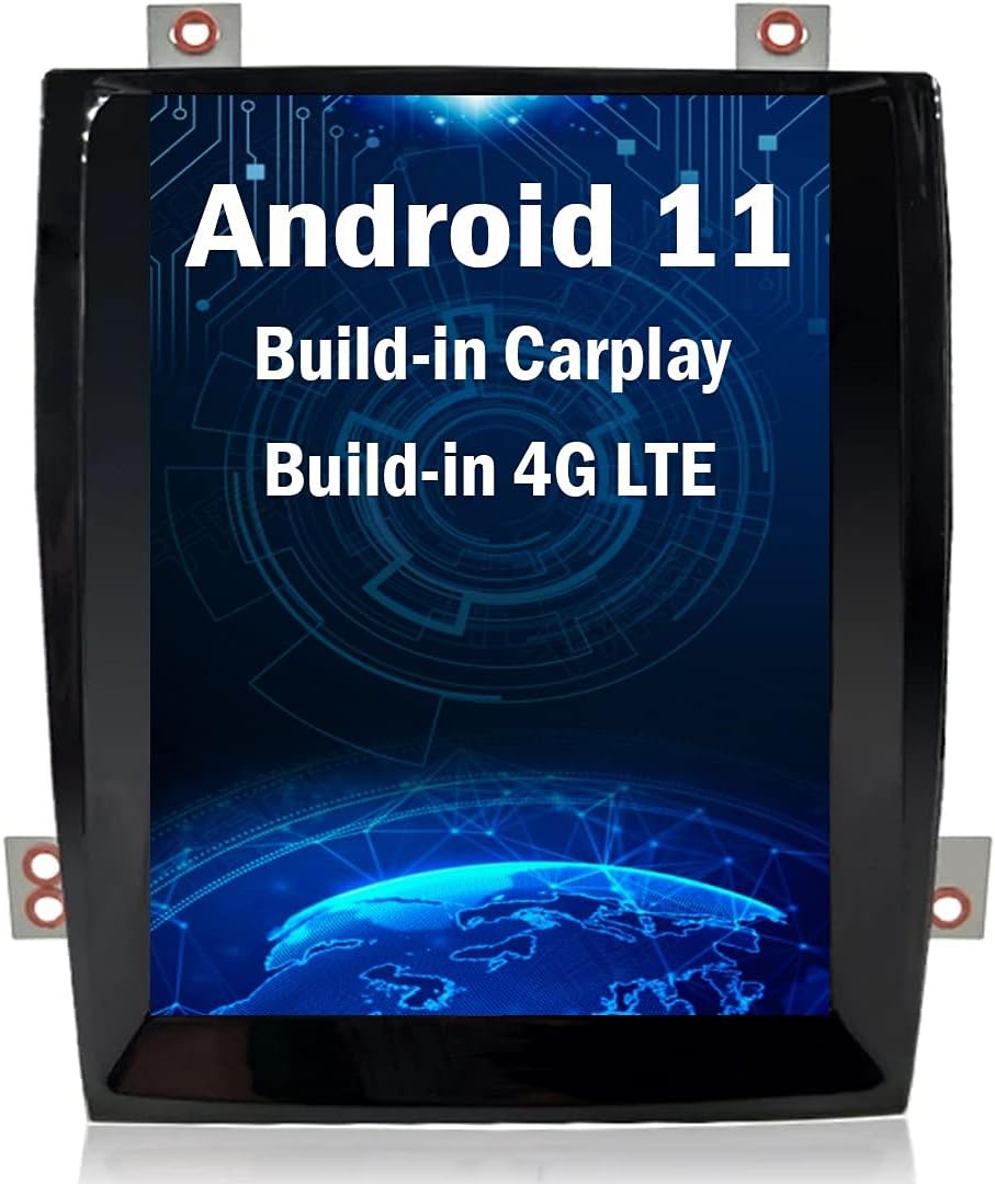 Topdisplay Android 11 Radio Replacement for Cadillac Escalade 2007-2014 Navigation 10.4inch Touch Screen 4+64G Wireless Carplay Android Auto 4G LTE