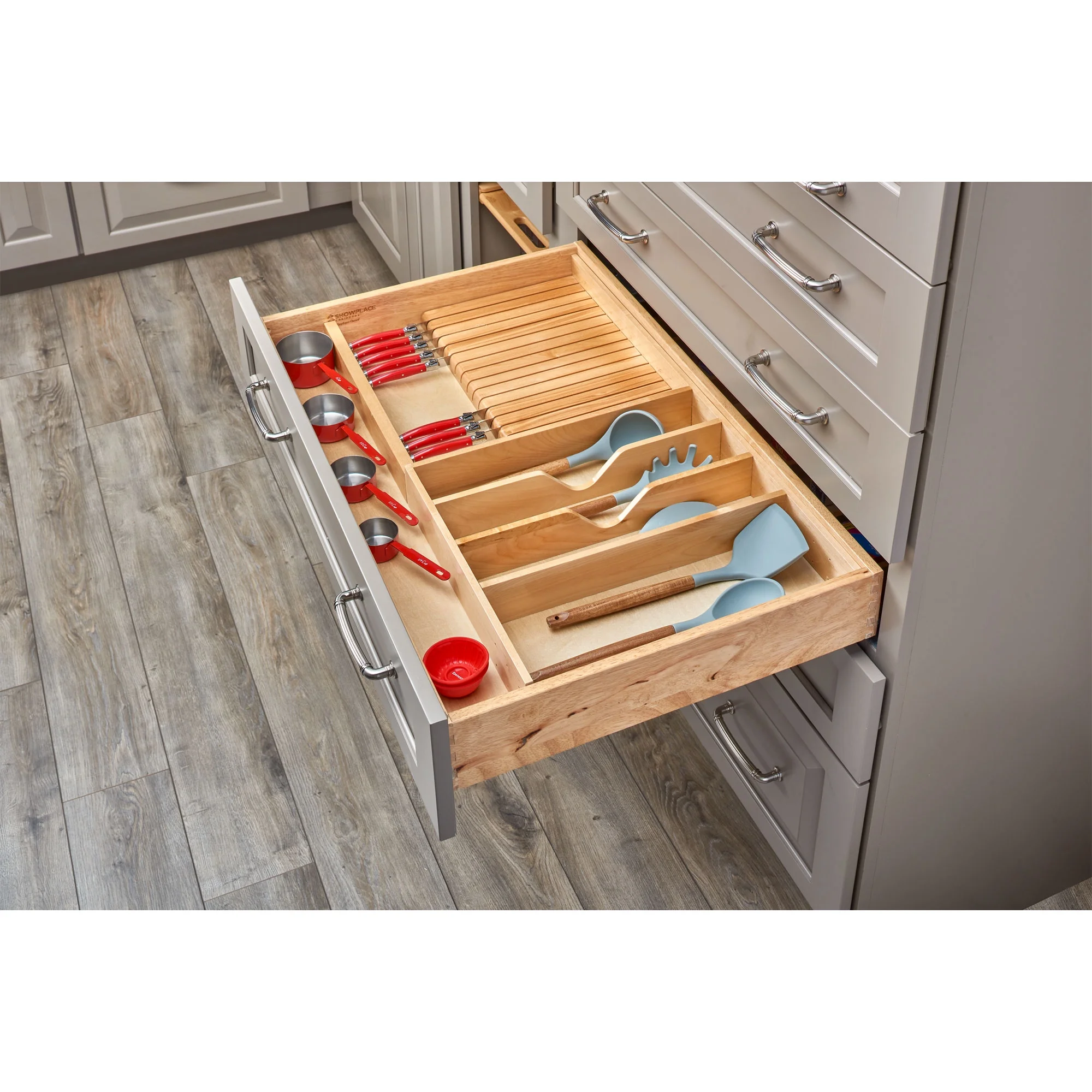 Rev-A-Shelf 4WUTKB-36SH-1 33"x22" Shallow Utility/Knife Block Drawer Insert