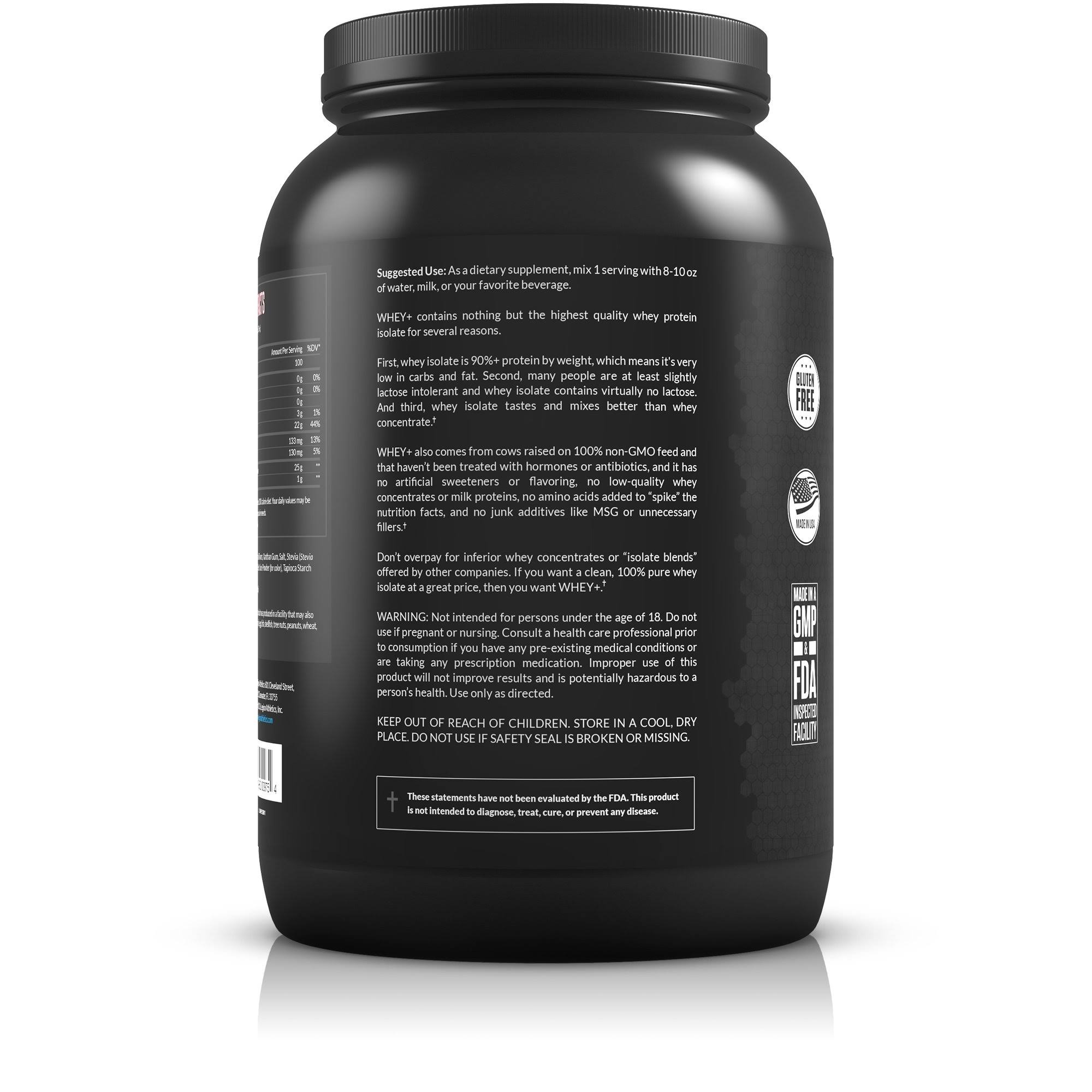 Legion Whey+ Strawberry Banana Whey Isolate Protein Powder from Grass Fed Cows -