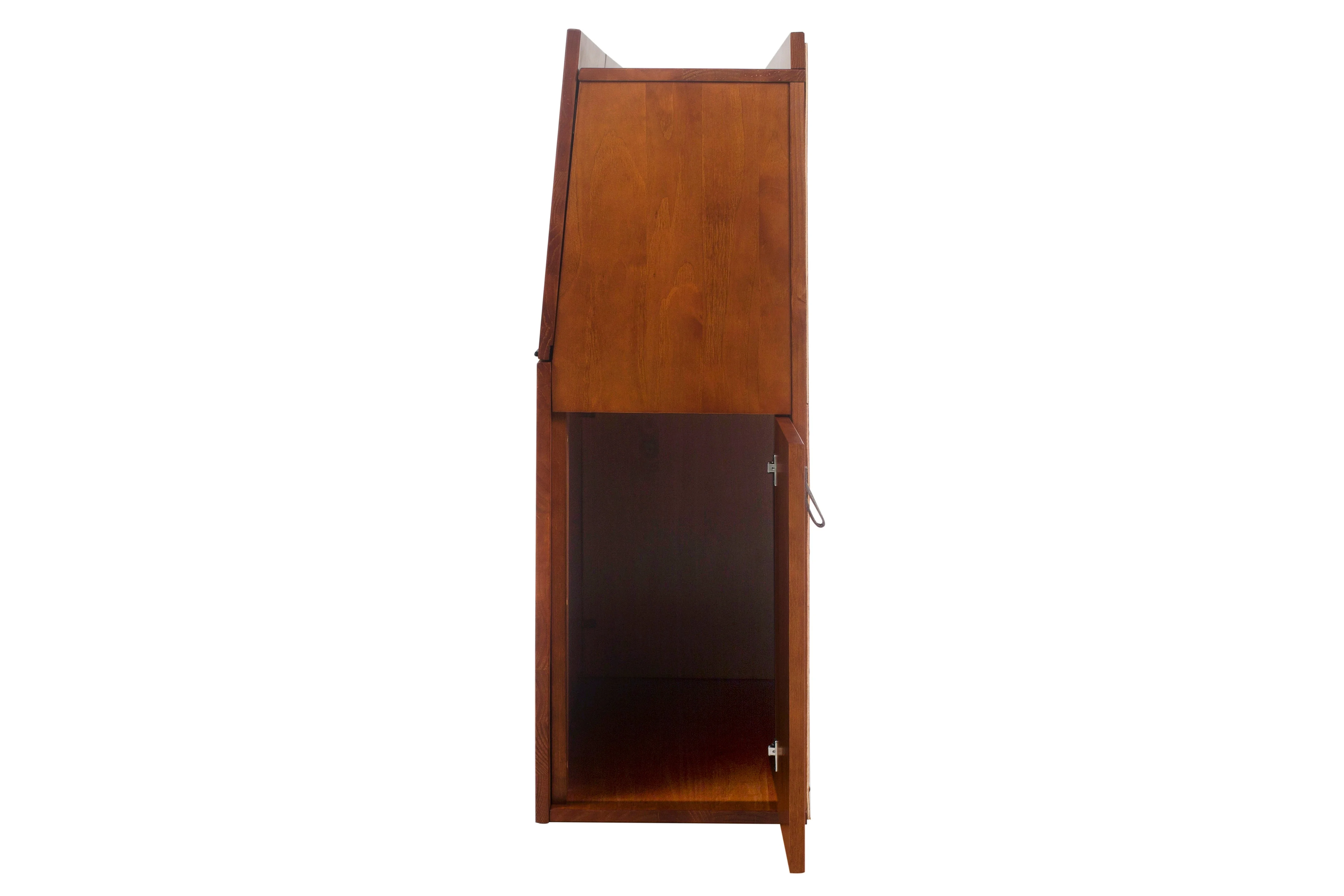 Memomad Bali Headboard - King Storage Bookcase Sturdy Wooden Headboard with 4 Doors Compartments & More - Solid Pine Wood - Noise Free