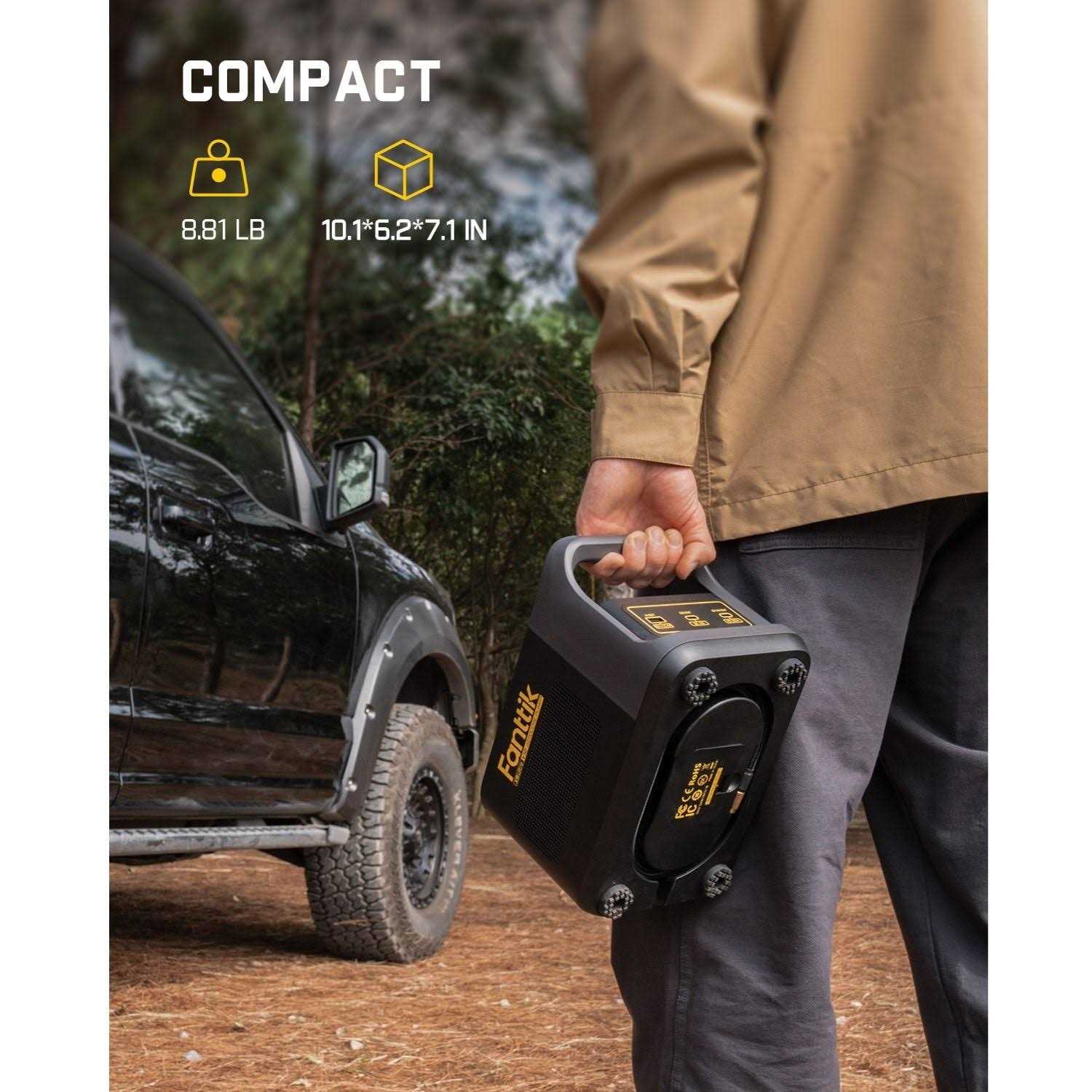 Fanttik X9 Ultra Portable Tire Inflator for Pickup Trucks 3-in-1 Air Pump - Sports Supplies Online Store