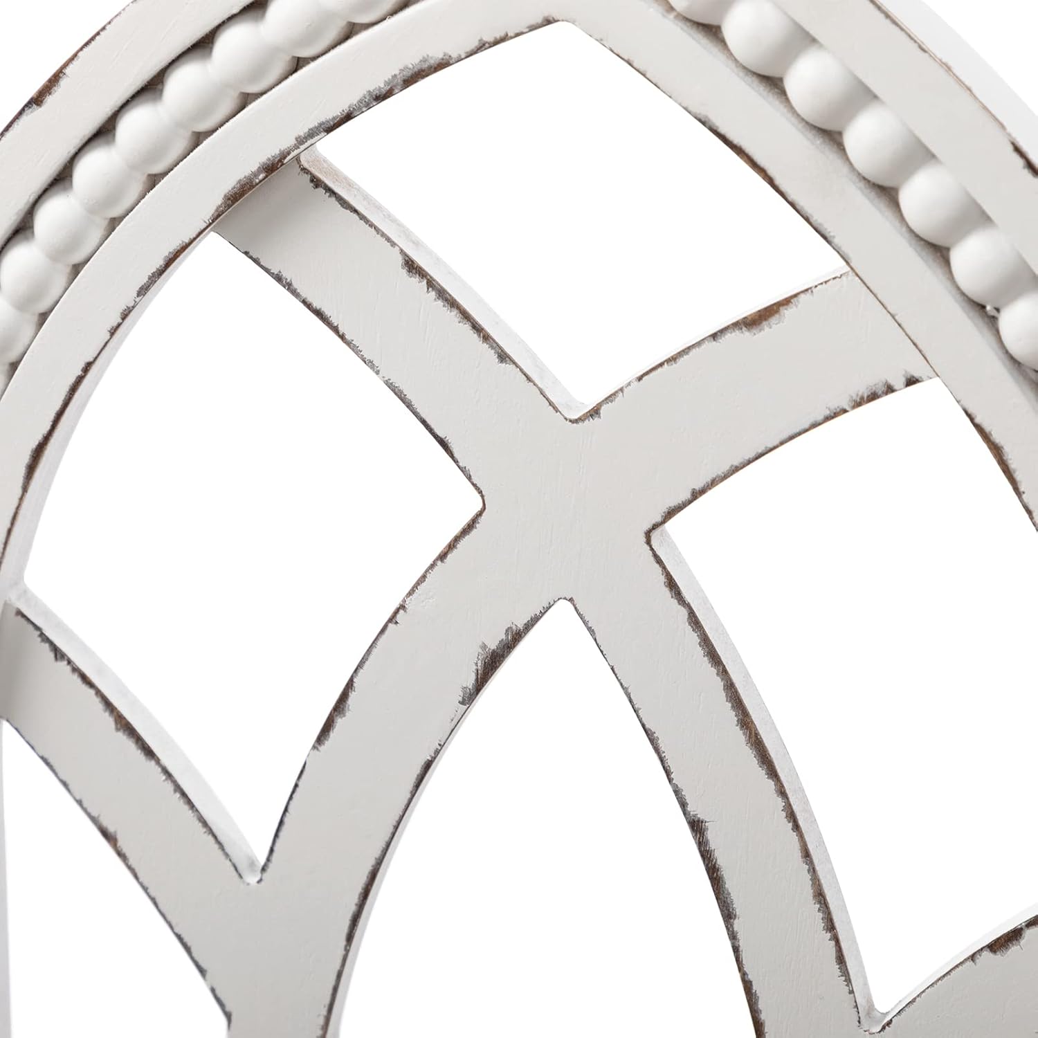 ALIMORDEN Gothic Style Arched Wood and Metal Rustic Window Pane Decorative Cathedral Window Frame