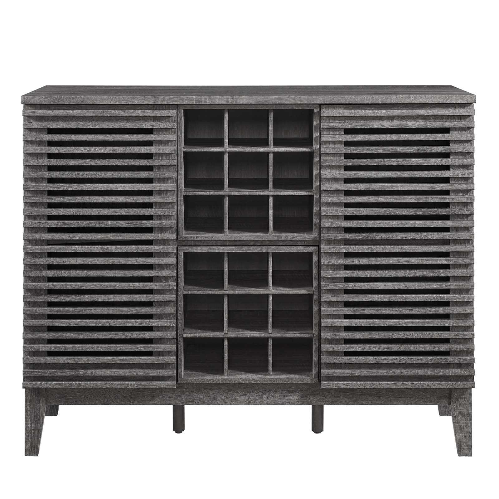 Modway Render Bar Cabinet in Charcoal