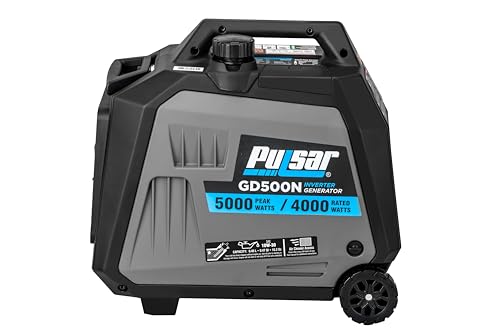 Pulsar Products GD400BN, 4000W Portable super-quiet Dual Fuel & Parallel Capability, RV-Ready, CARB Compliant