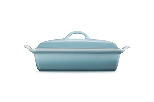 Le Creuset Stoneware Heritage Covered Rectangular Casserole, 4 qt. (12" x 9"), Cerise