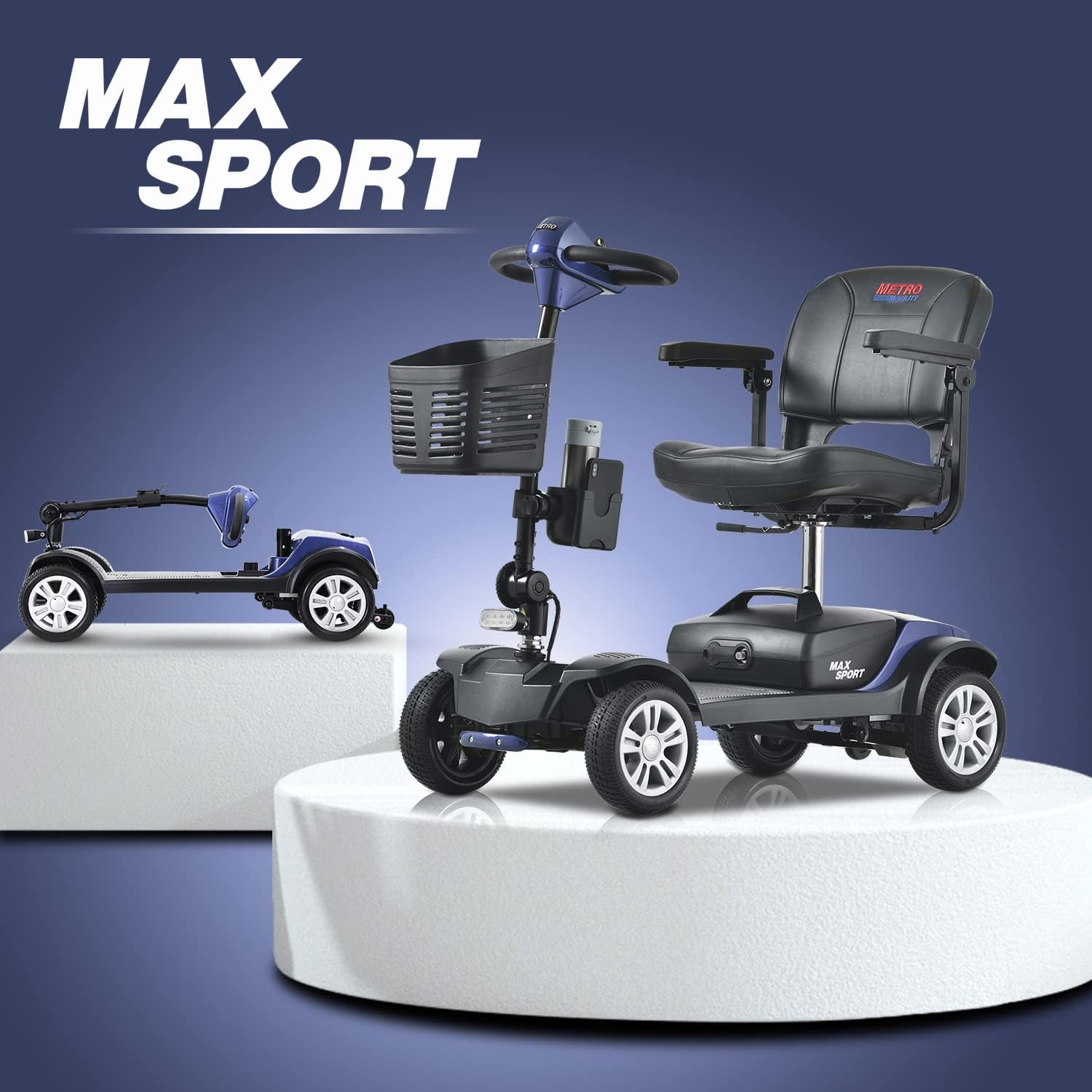 Metro Mobility Scooters, Electric Mobility Scooter for Adults and Seniors, 300 lbs Max Weight