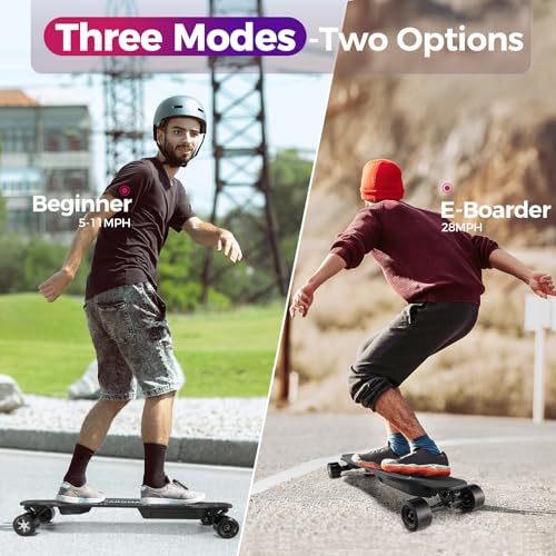 Caroma 38" Electric Skateboard with Remote, 1200W Brushless Motor, 28 Miles Range & 28Mph Top Speed, Max Load 300lbs, 9 Layer Maple Wood
