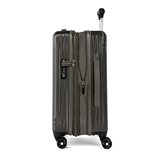 Travelpro Maxlite Air Hardside Expandable Carry on Luggage, 8 Spinner Wheels, Lightweight Hard Shell Polycarbonate Suitcase, Shadow Grey