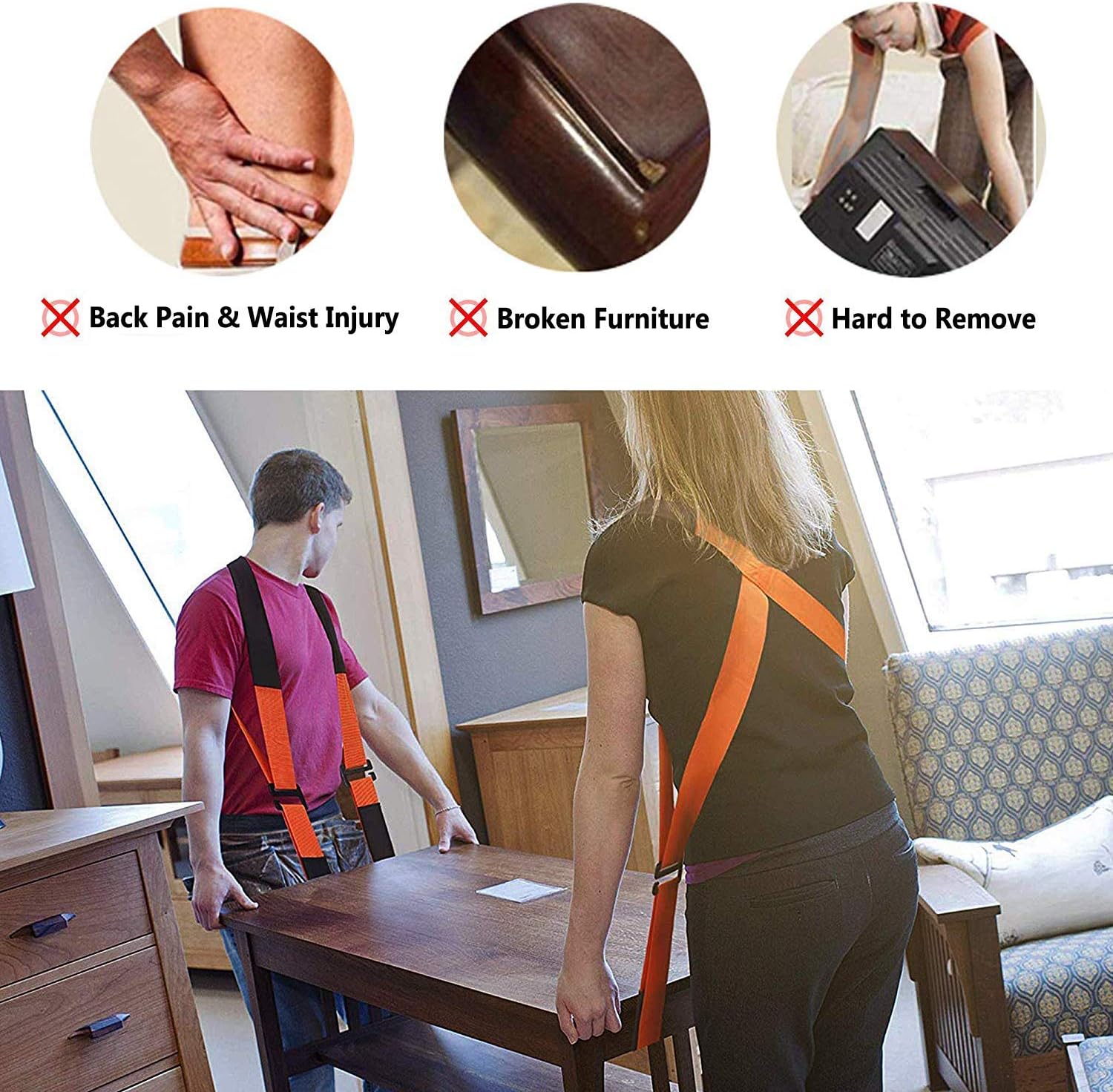 Moving Straps, YTTAO Moving and Lifting Straps, Moving Straps Lifting Shoulder 2 Person, Straps for Moving Refrigerator. Carrying for Furniture