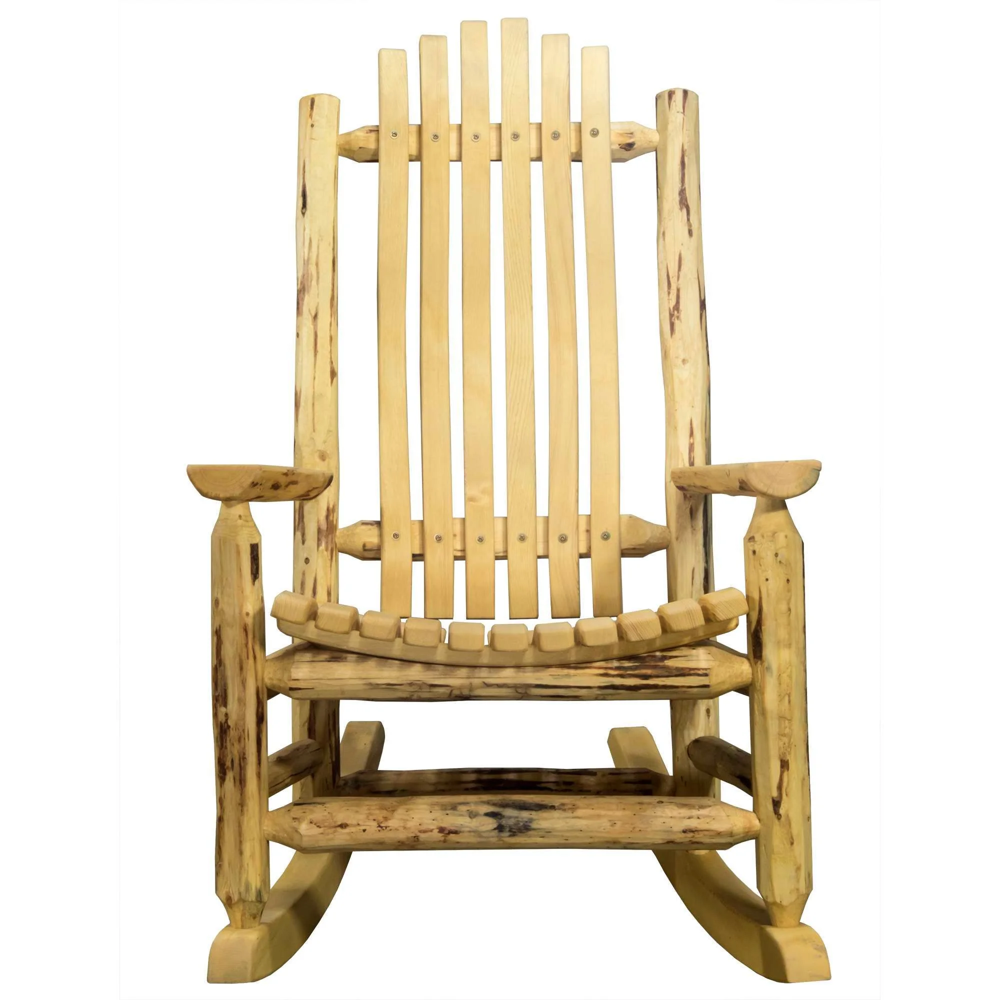 Montana Collection Adult Log Rocker, Exterior Finish