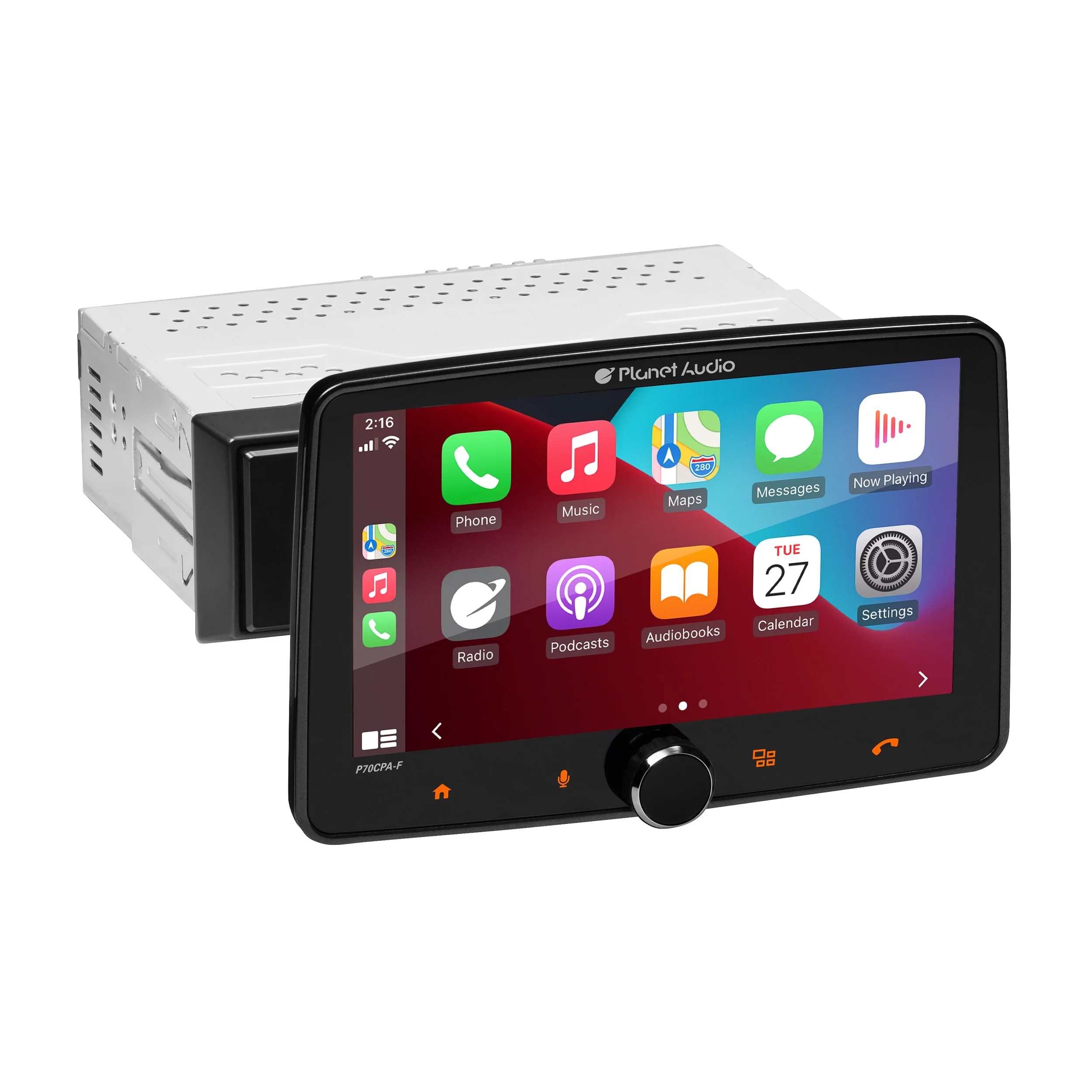 Planet Audio P70CPA-CF 7” CarPlay Android Car Stereo