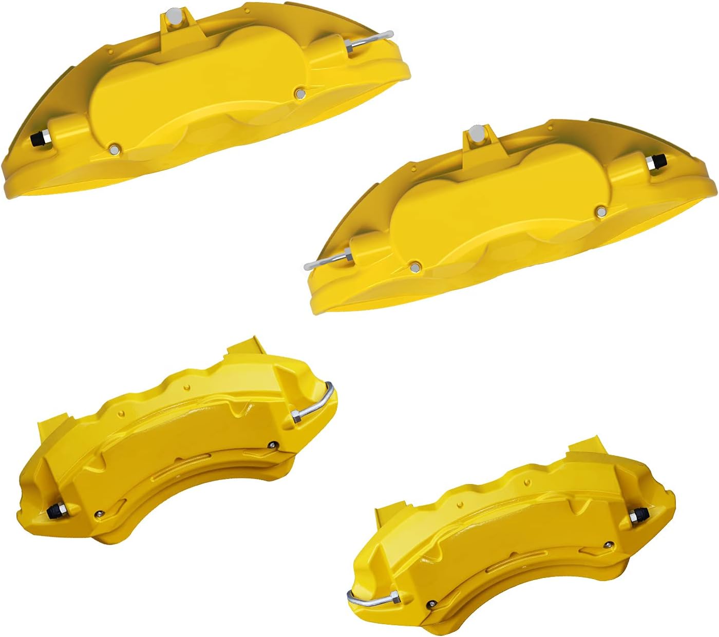 AOOA Caliper Covers Yellow Brake Covers Fits Mustang （set of 4）