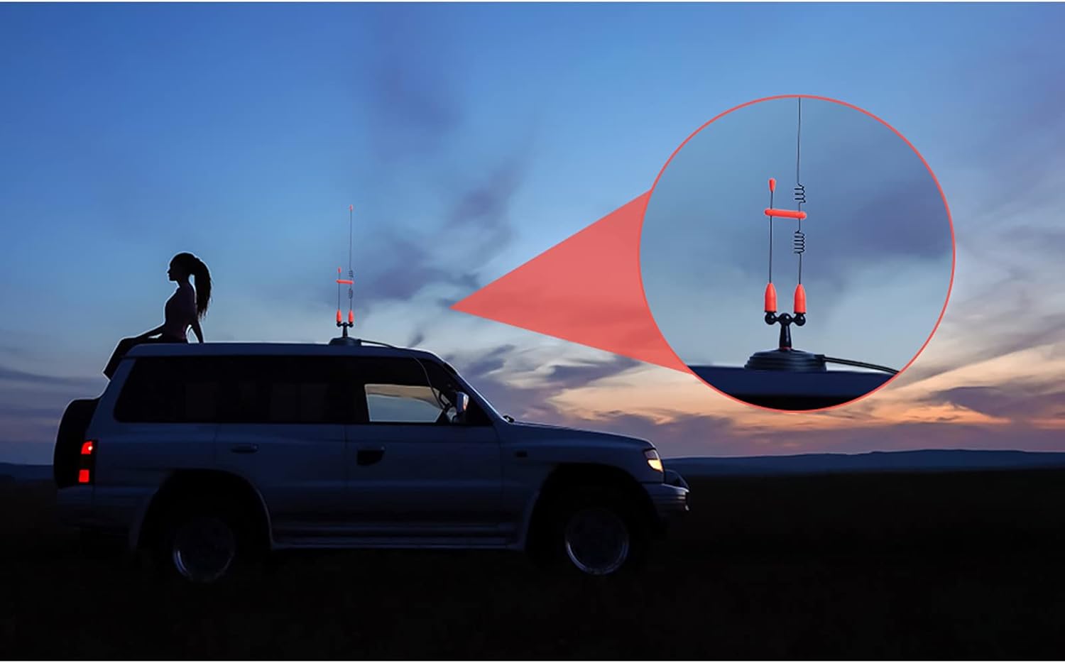 UAYESOK Heavy Duty Magnetic Mount Mobile Antenna Dual-Band 2m 70cm VHF/UHF Mag Base Antenna PL-259 Plug for Vehicel Truck SUV Mobile Radio Scanner