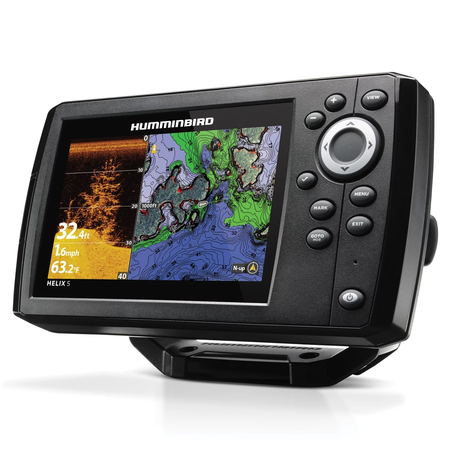 Humminbird Helix 5 CHIRP DI GPS G3 Fishfinder with GPS and Down Imaging Sonar and Gimbal Mount