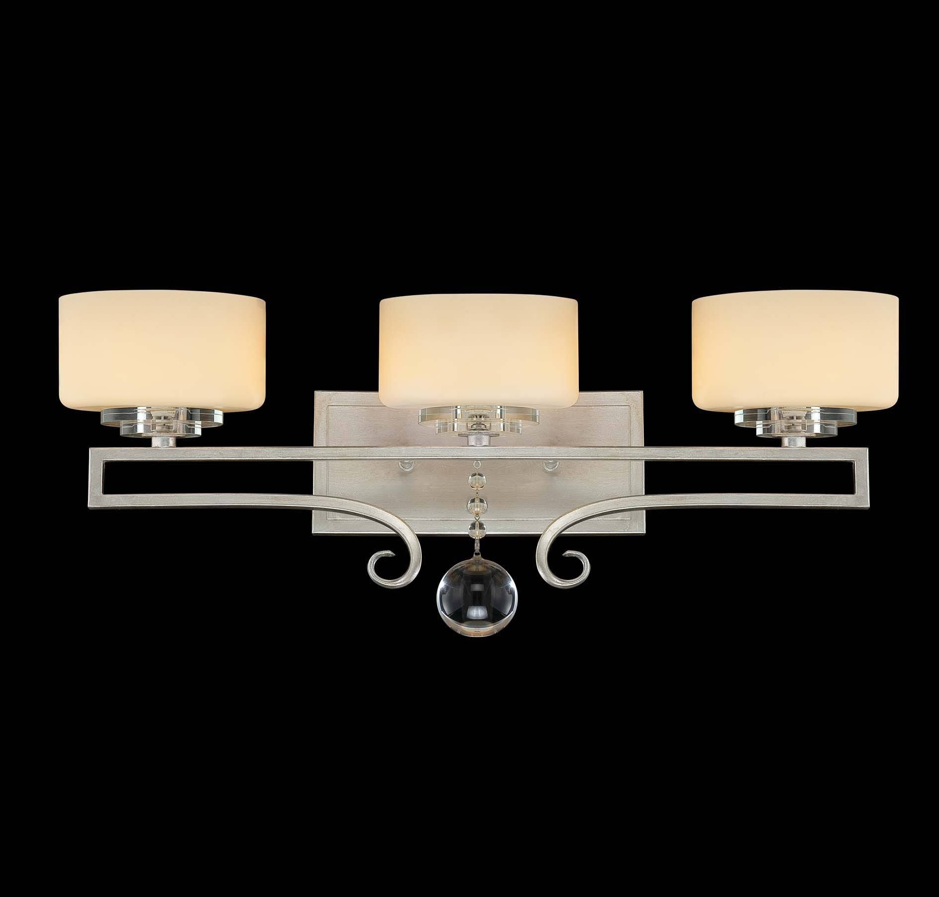 Savoy House 8-257-3-307 - Rosendal 3 Light Bath Bar, Silver Sparkle