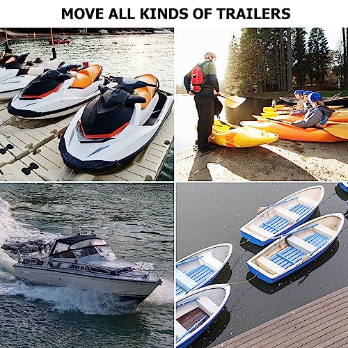 Watercraft PWC Dolly,Jet ski Dolly tolerable 1300 LBS Capacity Boat Storage Trailer Adjustable Width with Four Casters & Two Brakes