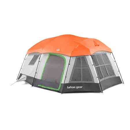 Ozark Family Cabin 16 Person Tent Tahoe Gear Color: Green