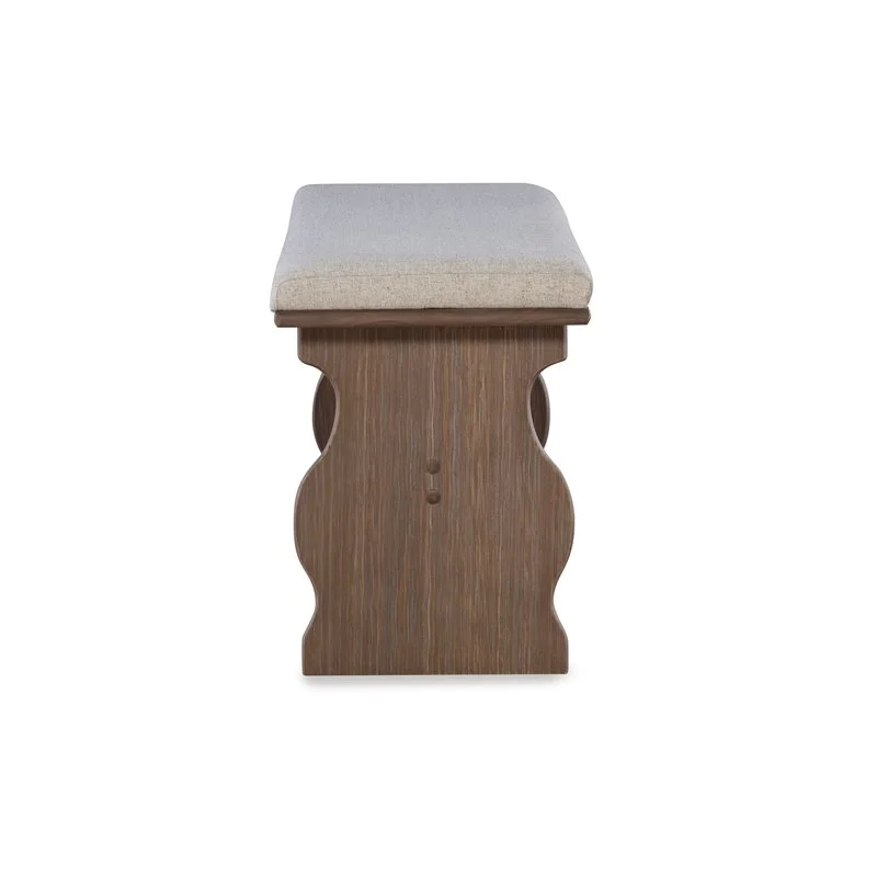 Linon Natasha Wood Corner Nook Dining Set in Brown