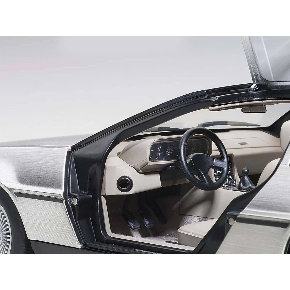 Delorean DMC 12 Satin Silver 1/18 Model Car by AUTOart