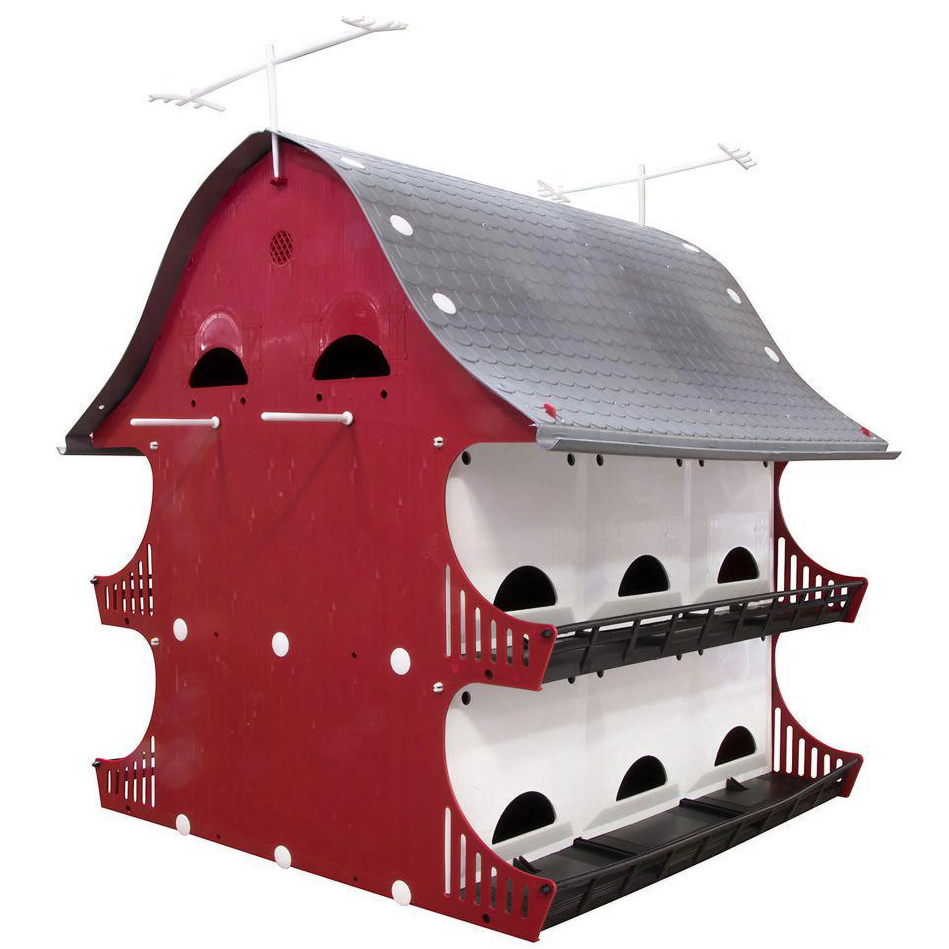 Royal Wing Purple Martin Barn Bird House for 16 Families - Radiant Selections
