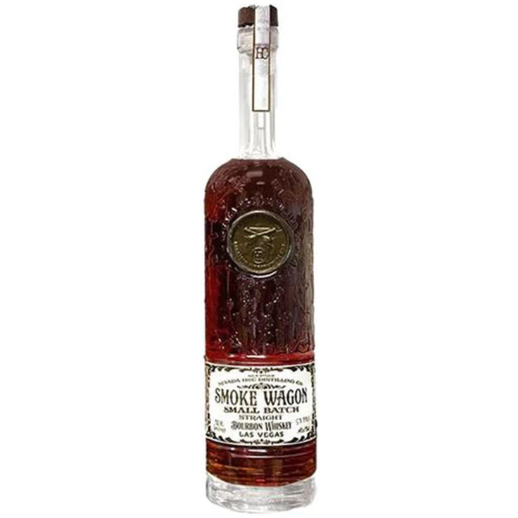 Smoke Wagon Uncut Unfiltered Bourbon Whiskey White Label - Nestor Liquor