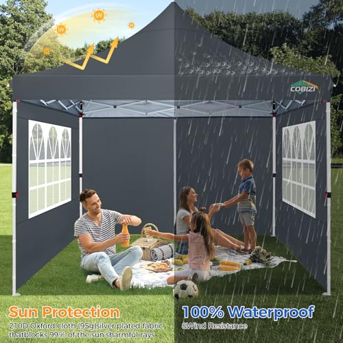 10x10 Pop Up Canopy Tent with 4 Sidewalls and Mesh Windows 2.0