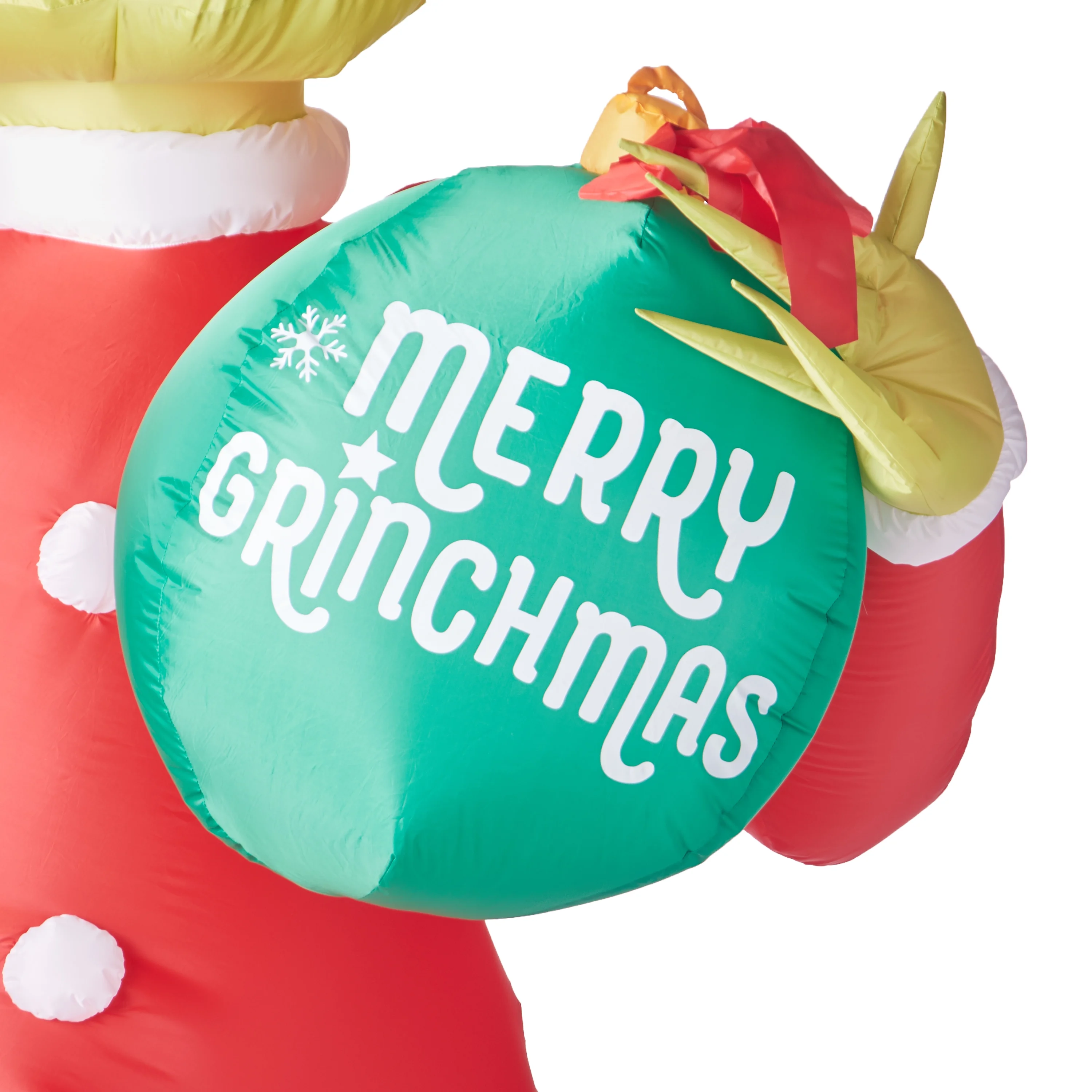 Gemmy Industries Airblown Inflatable Grinch with Ornament, 11'