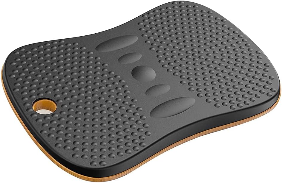 StrongTek Anti Fatigue Balance Board, Standing Desk Balance Boards, Sit-Stand Desk Mat Accessory, Wobble Foot Rocker, Balancing Exercise