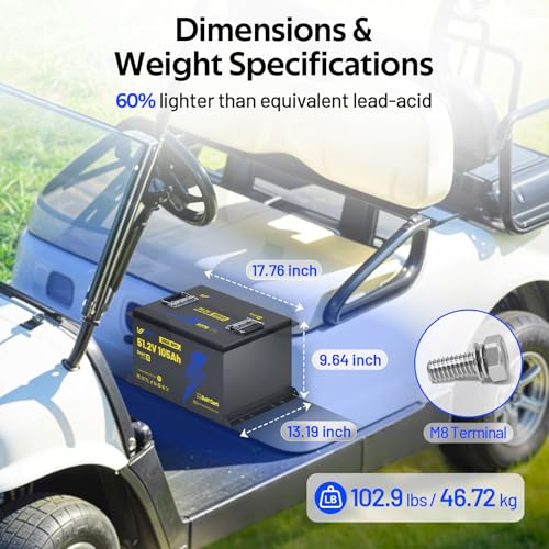 12V 314Ah Mini LiFePO4 Lithium Battery with Bluetooth 5.0, 200A BMS, 4.01kWh Energy, Upgraded Aluminum Cooling Fins & Braided Copper Wires, for RV