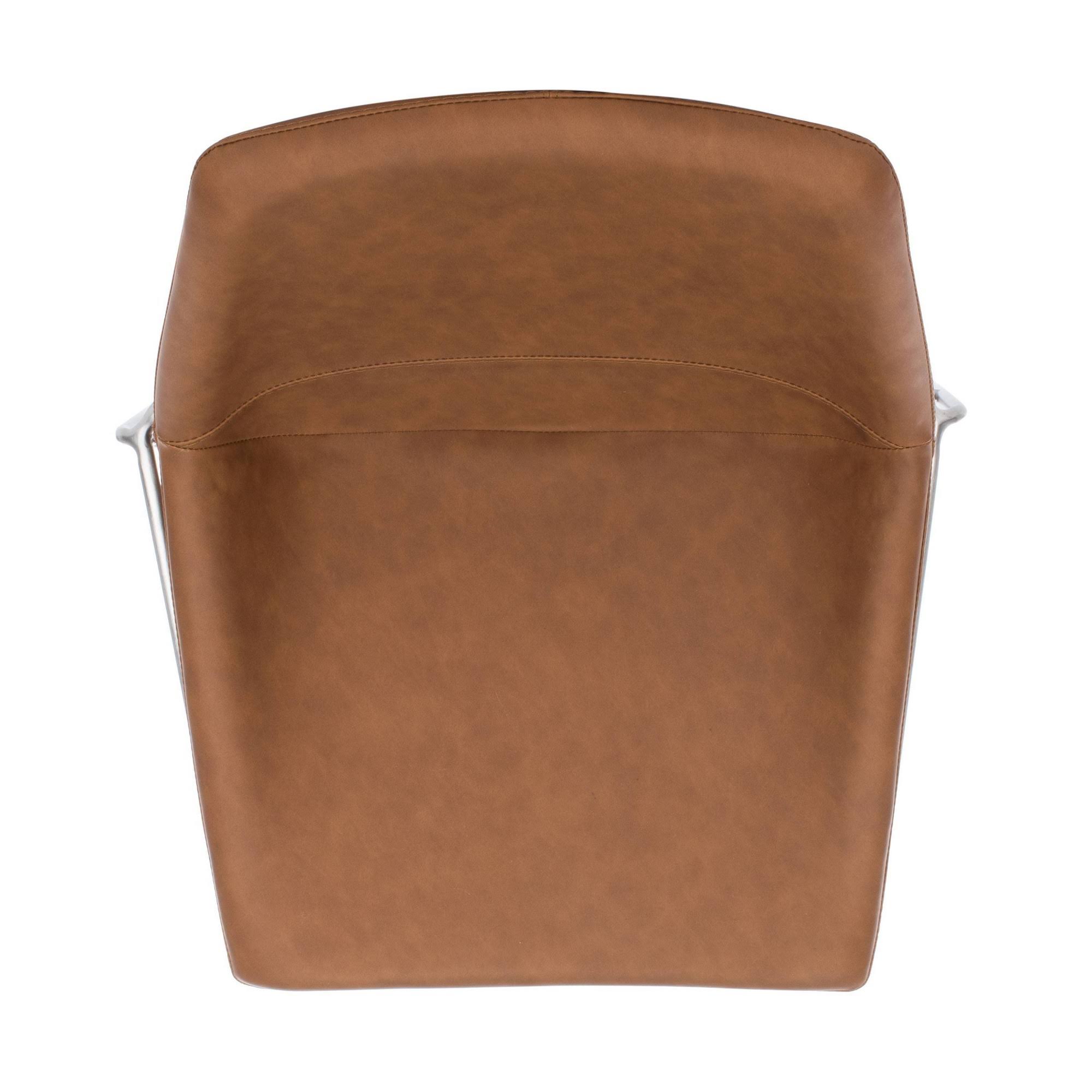 Safavieh Alexis Mid-Century Counter Stool, Cigar Brown