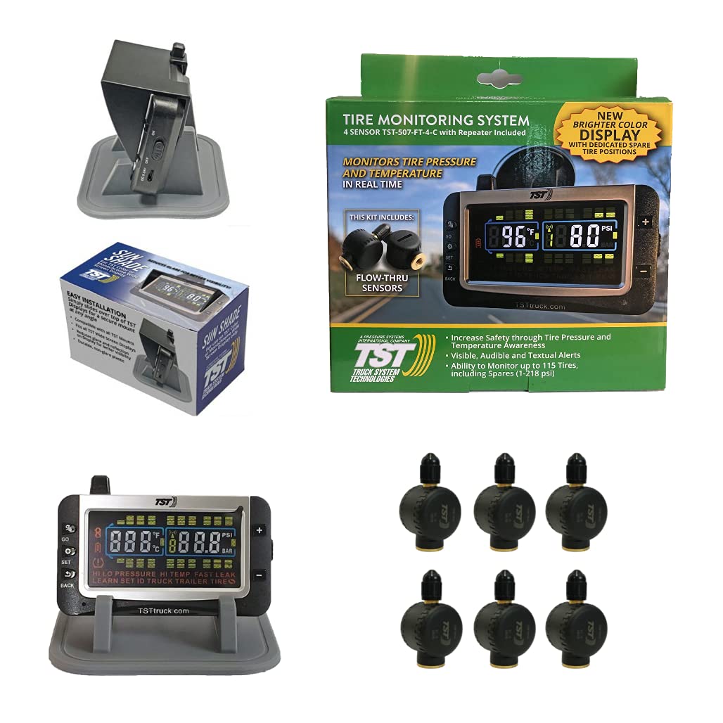 Truck Systems Technology System Technologies - TST 507 RV TPMS with Color Display Tire Pressure Monitoring for RVs