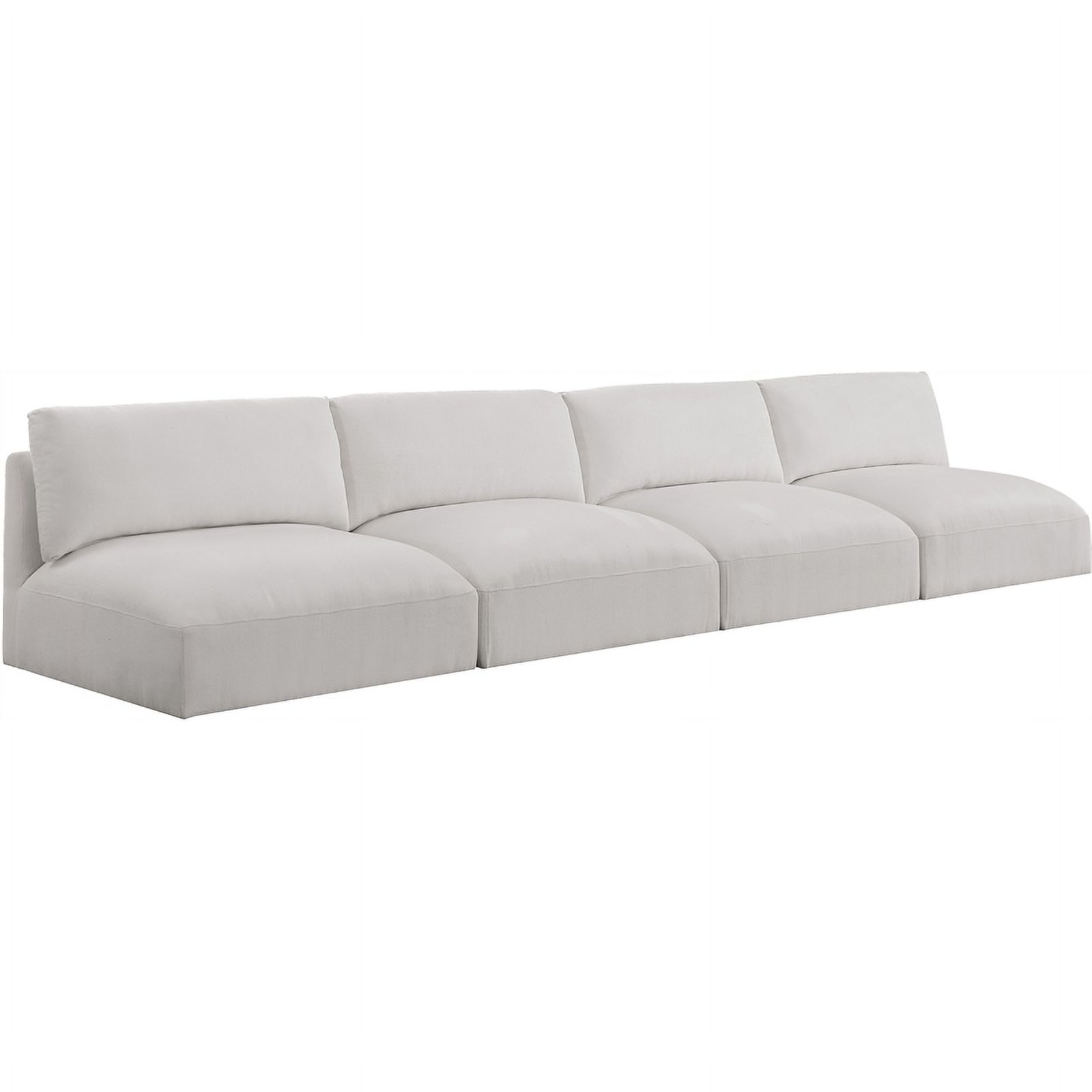Meridian Furniture Ease Cream Fabric Modular Sofa