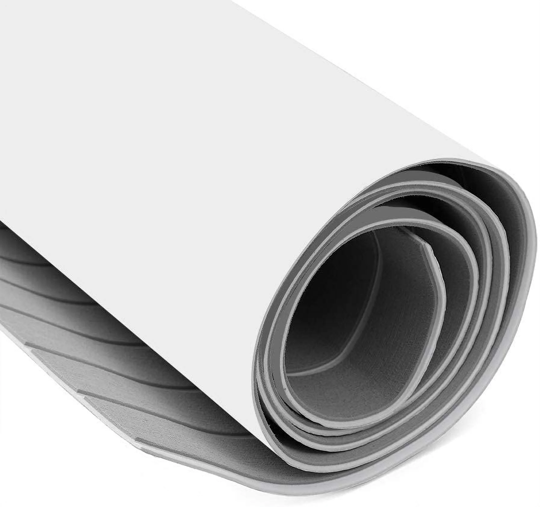 Aiqidi EVA Foam Faux Teak Decking Sheet Carpet Boat Flooring Self-Adhesive Flooring Mat Non-Slip Marine Deck Yacht Mat 94.5" x 35.4" x 0.24''
