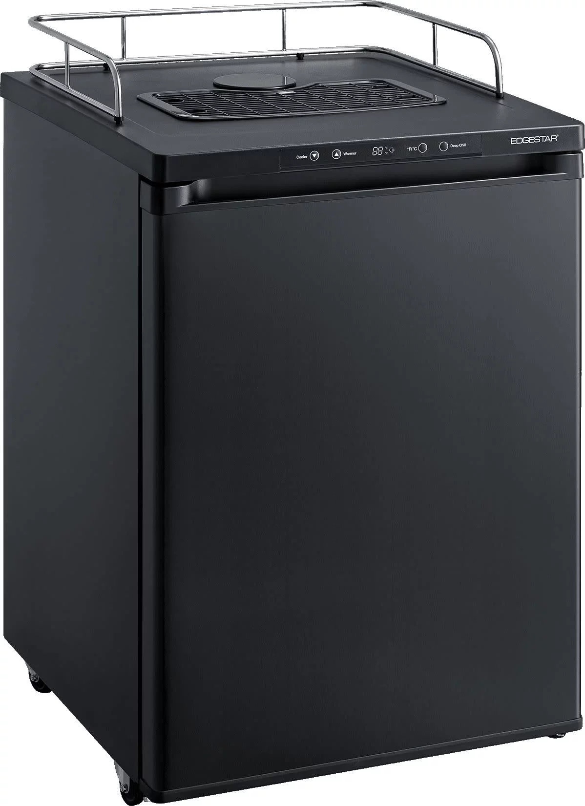 Edgestar Br3002 24" Wide Kegerator Conversion Refrigerator For Full Size Kegs - Black