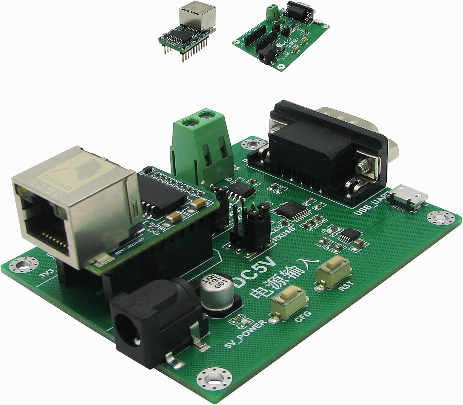 BUELEC IOT Serial Port to Ethernet,Server RJ45 to TTL