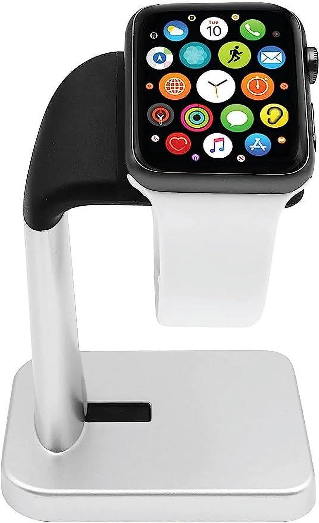 Restored Apple Watch Series 7 (GPS + Cellular, 45 mm) Red Aluminum Case with Red Sport Band 5 Bonus Bands, Charging Stand, Screen Protector