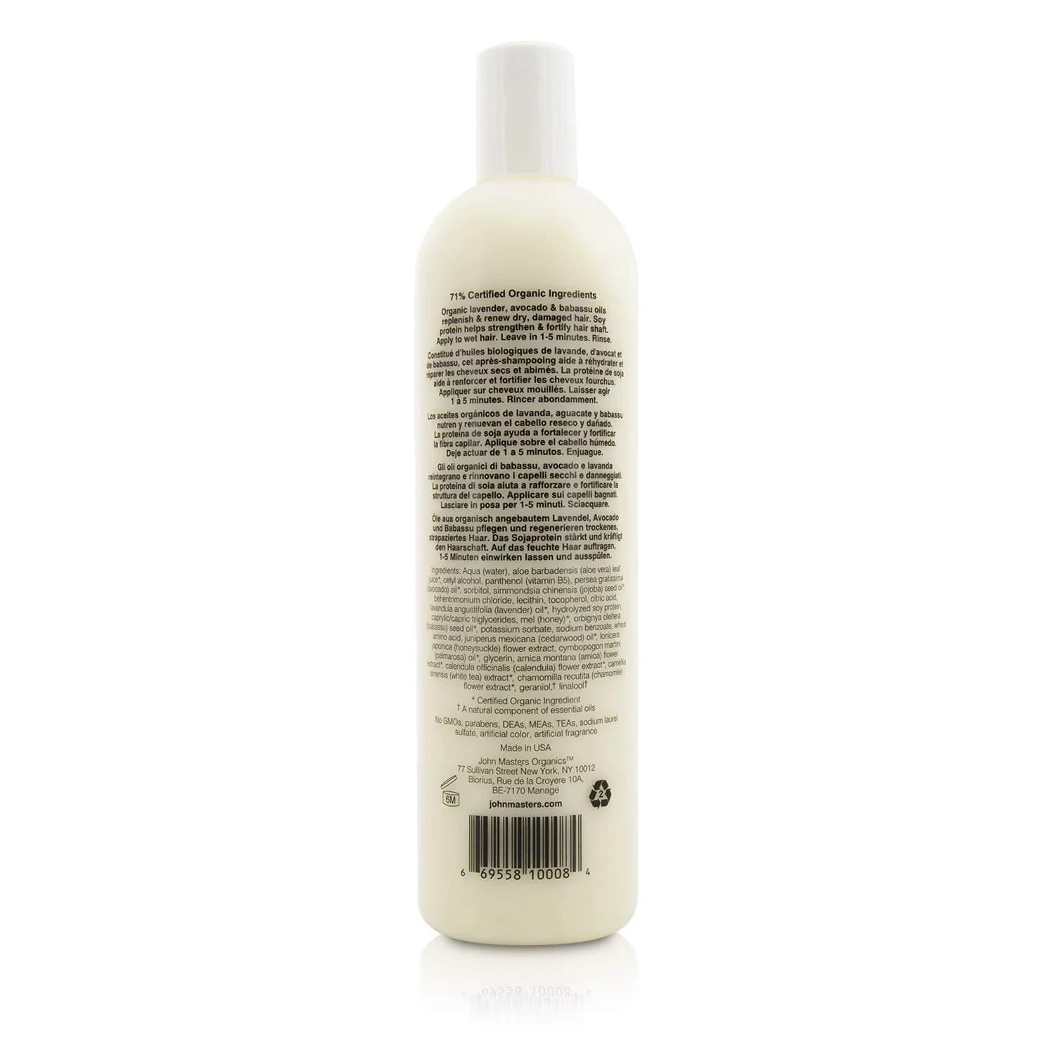 John Masters Organics Lavender & Avocado Intensive Conditioner  473ml/16oz
