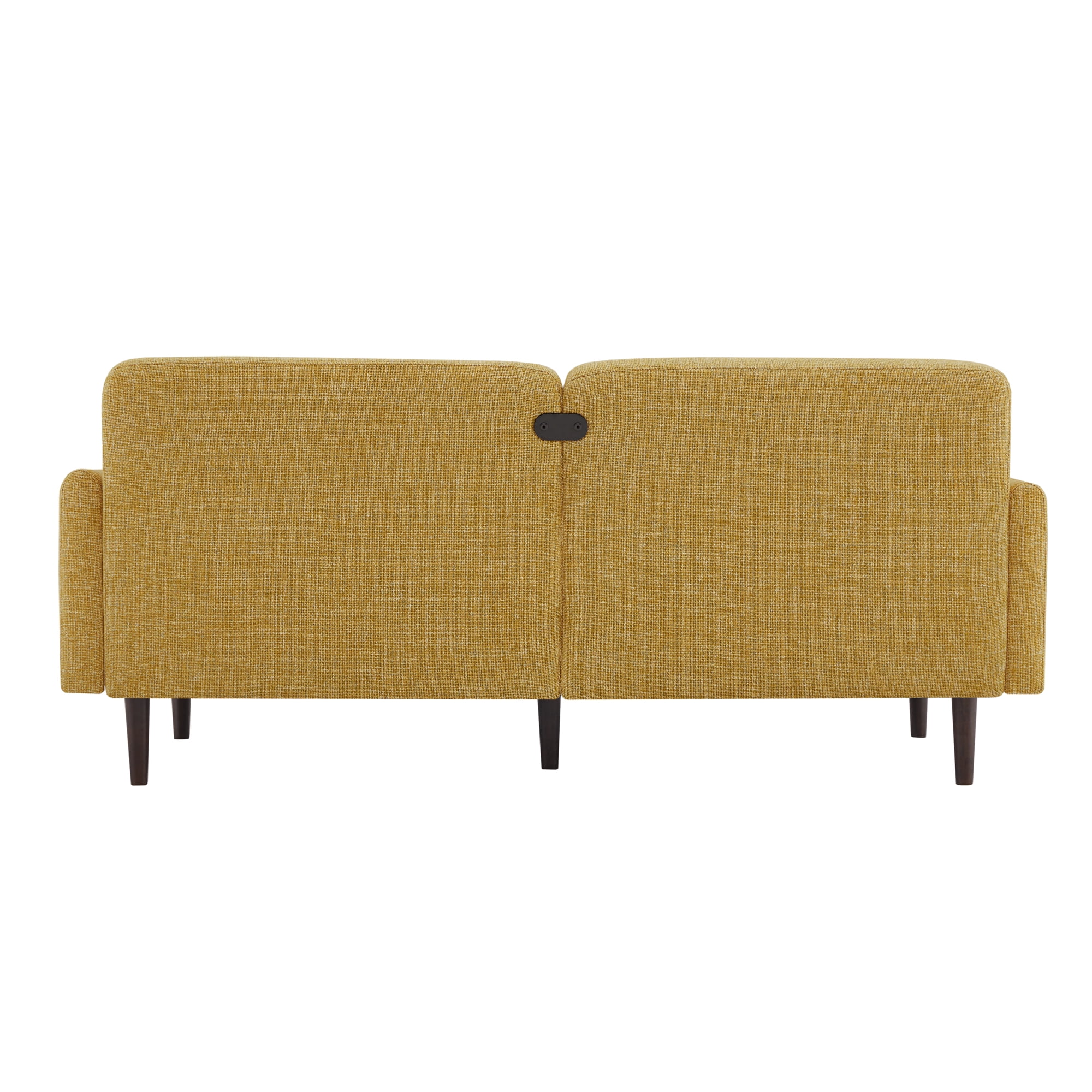 CHITA Mid-Century Modern Sofa, Fabric Couch for Living Room with Solid Wood Leg, 73''W, Mustard Yellow