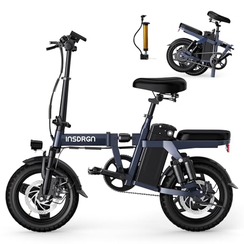 A14 Electric Bike – Premium Adult E-Bike with AI-Powered Pedal Assist, 9 Shock Absorbers, 44.99% Brake Ratio, 500W Motor, Mini Folding Electric Bike