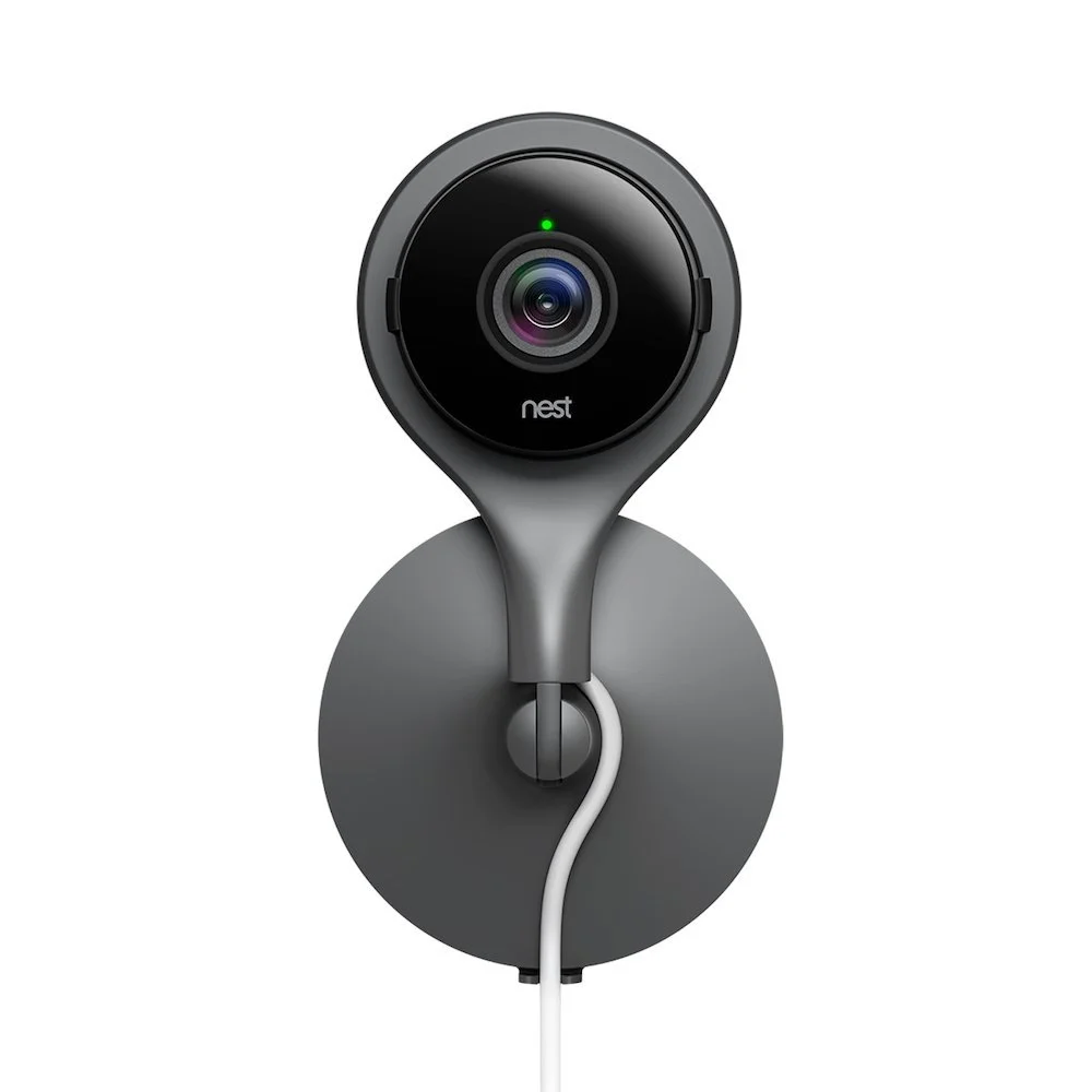 Google Nest Cam Wired Indoor Home Security, 24/7 Live & Night Vision, Black