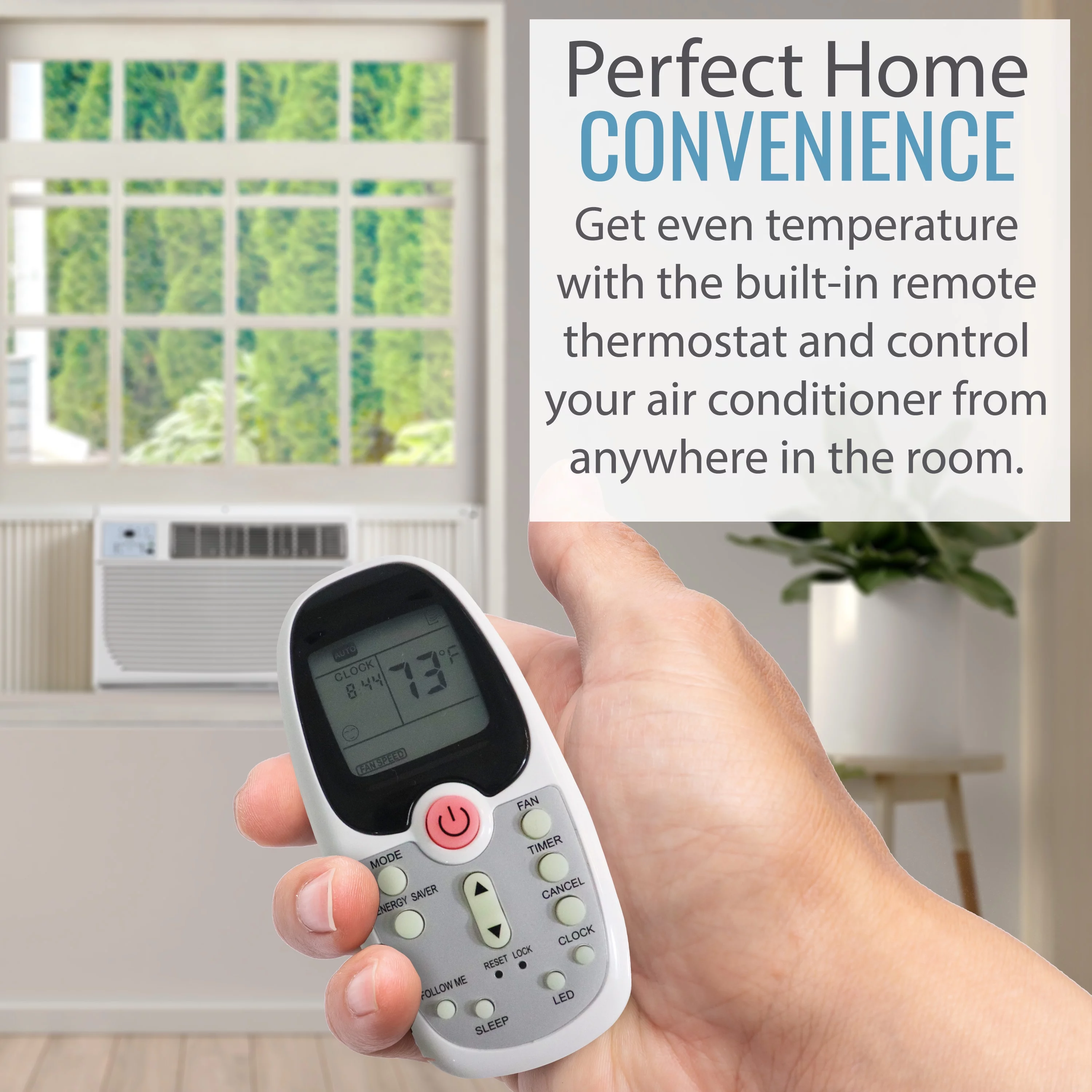 Keystone 12,000 BTU 230-V 550 sq. ft. Window Air Conditioner with Heater, White, KSTHW12A - Radiant Selections