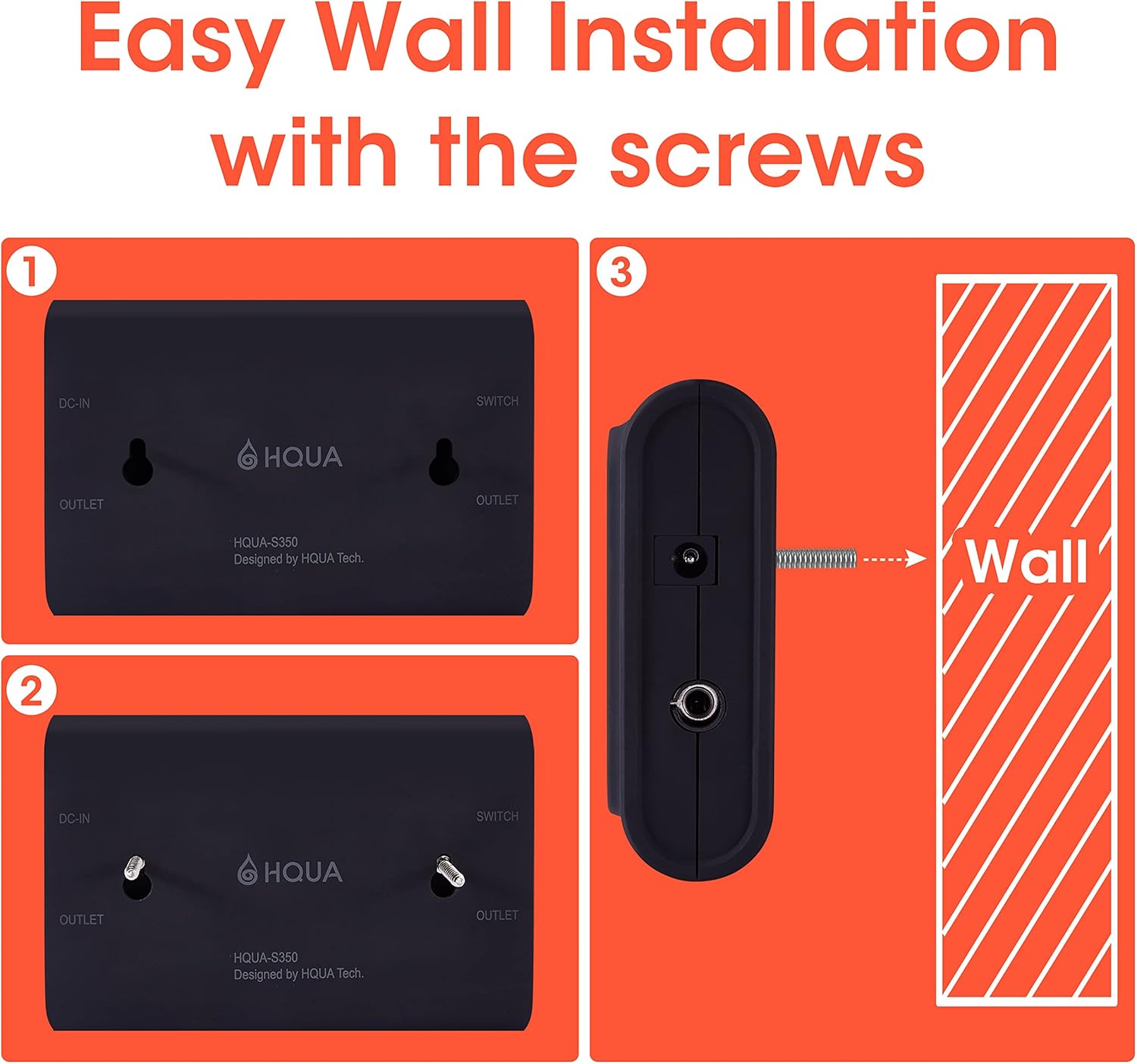 HQUA S350 Whole House Electronic Water Descaler, Alternative Water Softener, Salt Free, Limescale and Rust Removal and Prevention System
