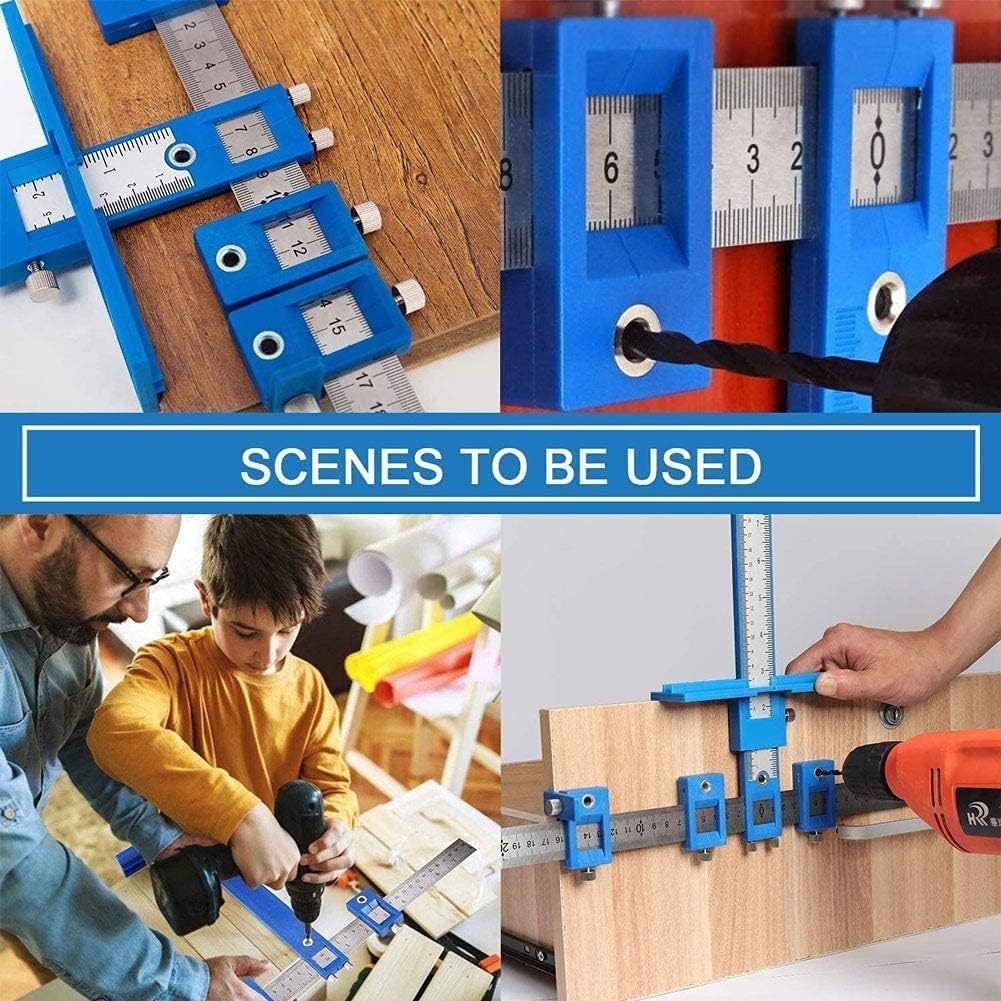 Cabinet Hardware Jig, Solike Aluminum Alloy Cabinet Handle Jig Tool for Fast and Accurate Installation of Door Handles and Drawer Front Knobs