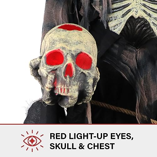 Haunted Hill Farm Motion-Activated 7.5-Ft. Tall Smoldering Ghoul