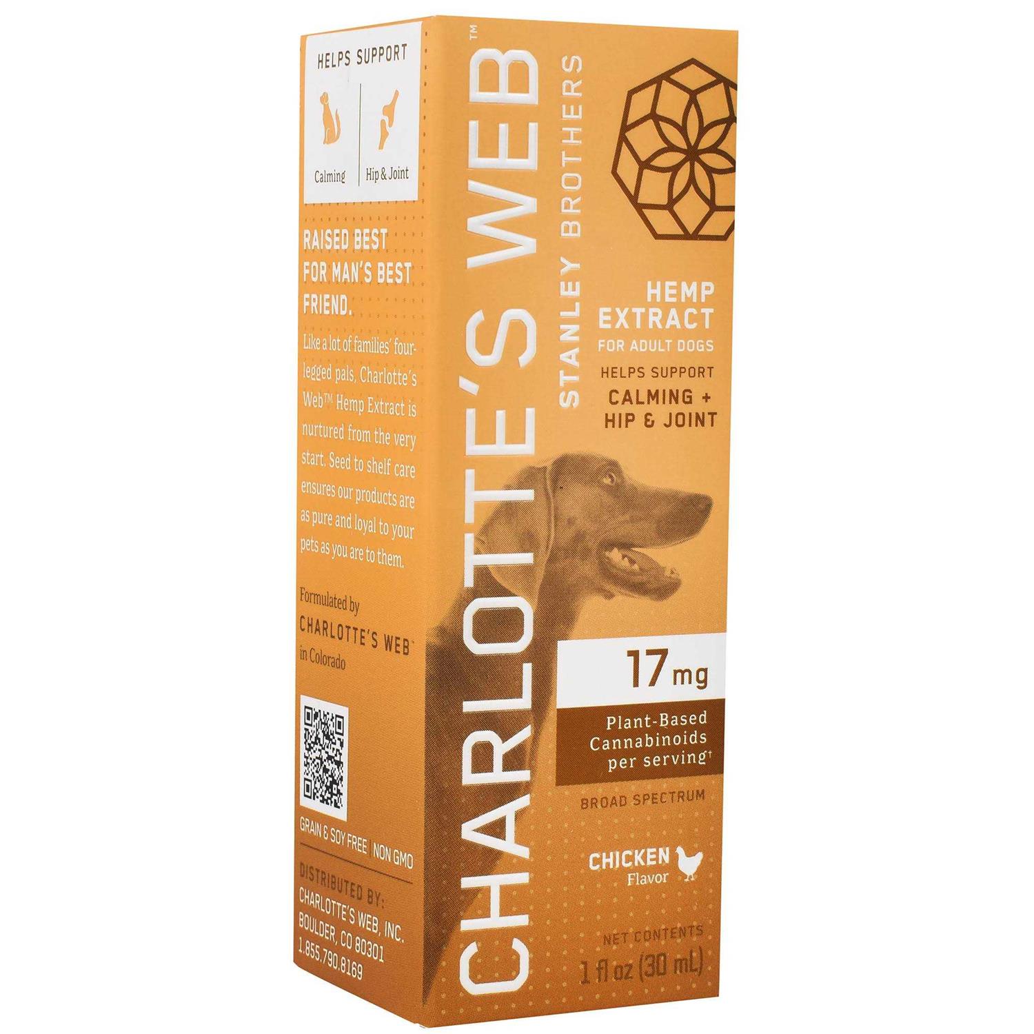 Charlotte's Web Canine 17 mg Full Range Drops - Pet Supplies online store