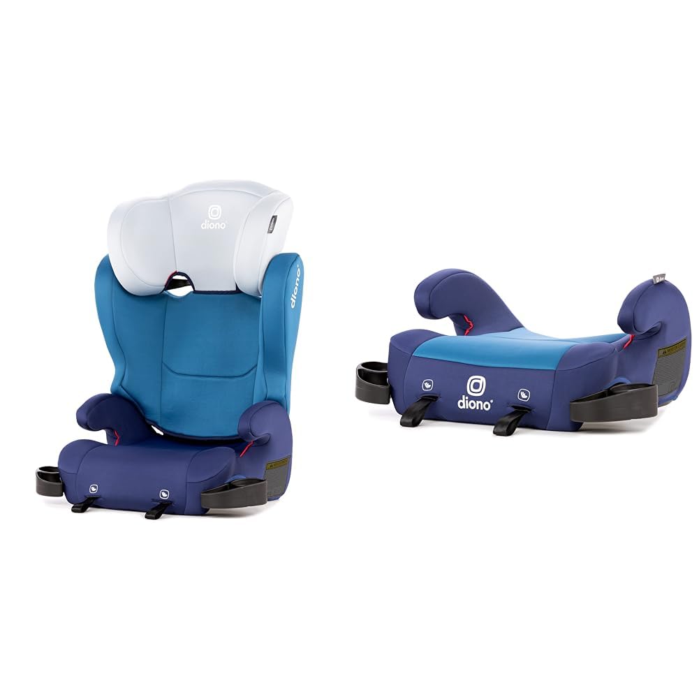 Diono Cambria 2 XL, Dual Latch Connectors, 2-in-1 Belt Positioning Booster Seat, High-Back & Solana 2 XL 2022, Dual Latch Connectors